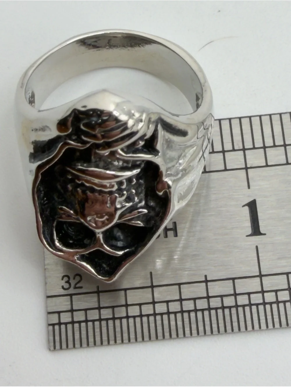 The Shadow Reaper Skull Ring Stainless Steel Size 9-1/2 NEW!